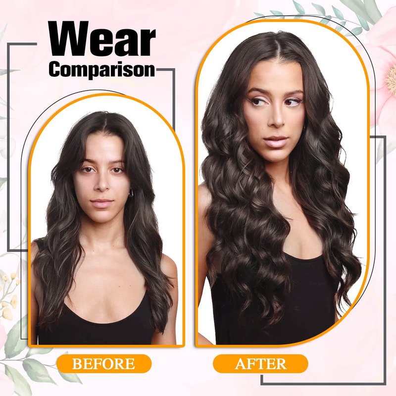 Invisible Clip in Hair Extension Human Hair Black Women 70g 7pcs 16clips Natural Hair Clip ins For Black Women 18inch Clip in Extensions Real Human Hair