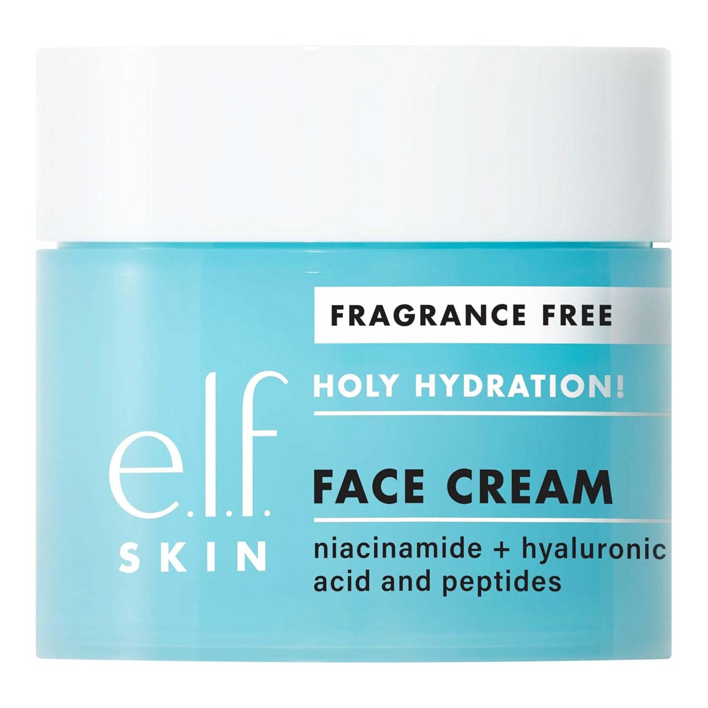 e.l.f. SKIN Mini Holy Hydration! Face Cream, Moisturizer For Nourishing & Plumping Skin, Infused With Hyaluronic Acid, Vegan & Cruelty-Free, 0.529 Oz