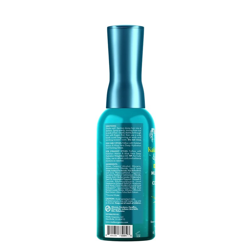 Mielle Organics Kalahari Melon & Aloe Vera Multi-Tasking Leave In Conditioner Spray - 3-in-1 Hair Detangler Spray, Curl Refresher & Moisturizer for Dry, Curly & Textured Hair, 6.7 Ounce