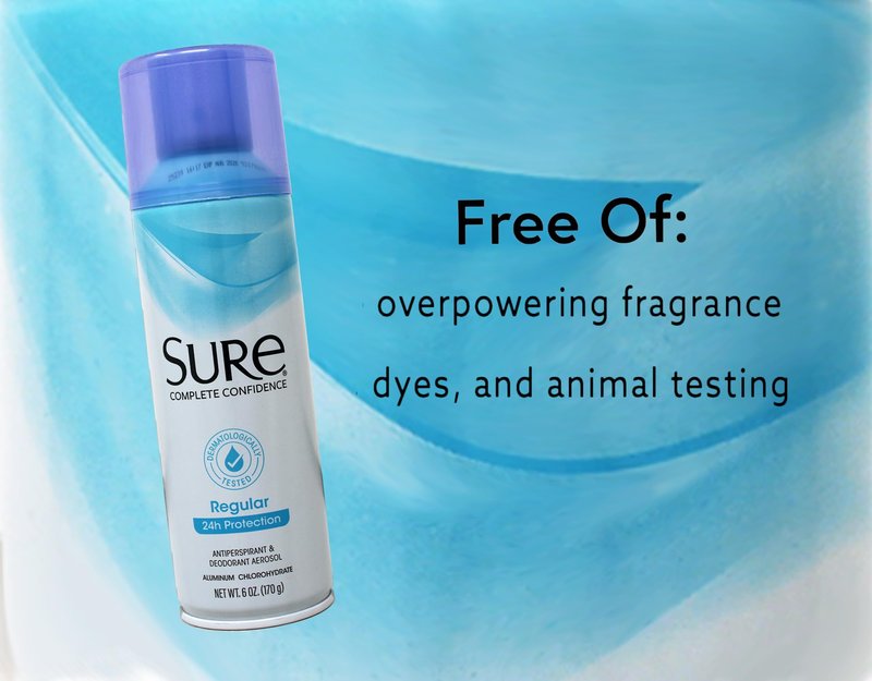 Sure Regular Scent Aerosol Antiperspirant and Deodorant - 24-Hour Protection for Men and Women - Fast Drying Spray Deodorant - 6 oz, Pack of 3