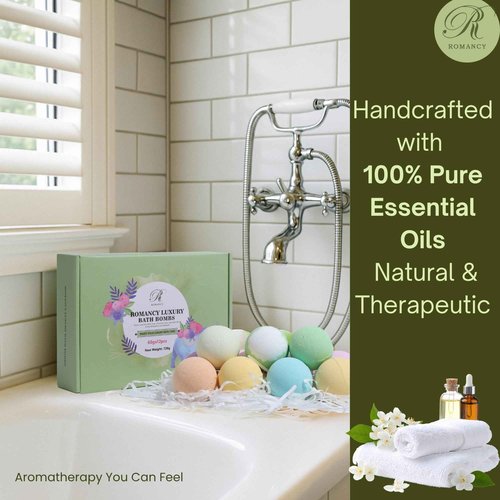 Bath Bomb Gift Set 12 Pack - Christmas Aromatherapy Spa Bombs for Women Men Kids| Eucalyptus Lavender Spa Kit Self Care Gifts Stocking Stuffers Holiday Relaxation Bath Bombs Essentials Shower Fizzies