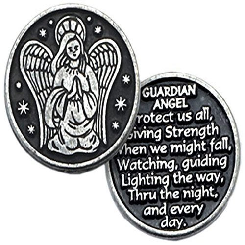 Cathedral Art Guardian Angel Pocket Token, 1-Inch, Pewter