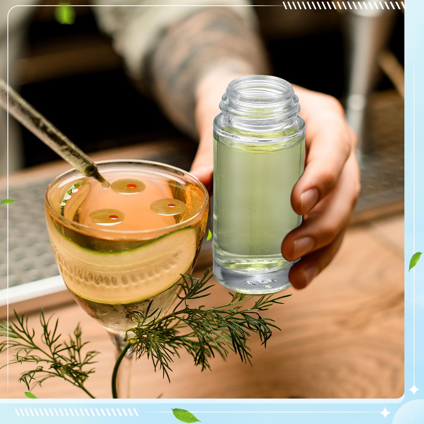 Sumind 24 Pcs Glass Roller Bottles for Essential Oil 50ml Empty Deodorant Bottle Roller Ball Container Refillable Rollerball Bottle with Plastic Balls, Funnel and Sticker (Clear)