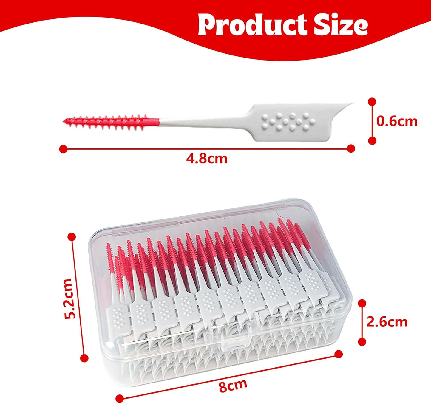 Dental Floss Picks Soft Silicone interdental Brush, Braces Brush, Floss Picks for Teeth, Disposable interdental Brush, Suitable for Cleaning Teeth Health(Green, 160pcs)