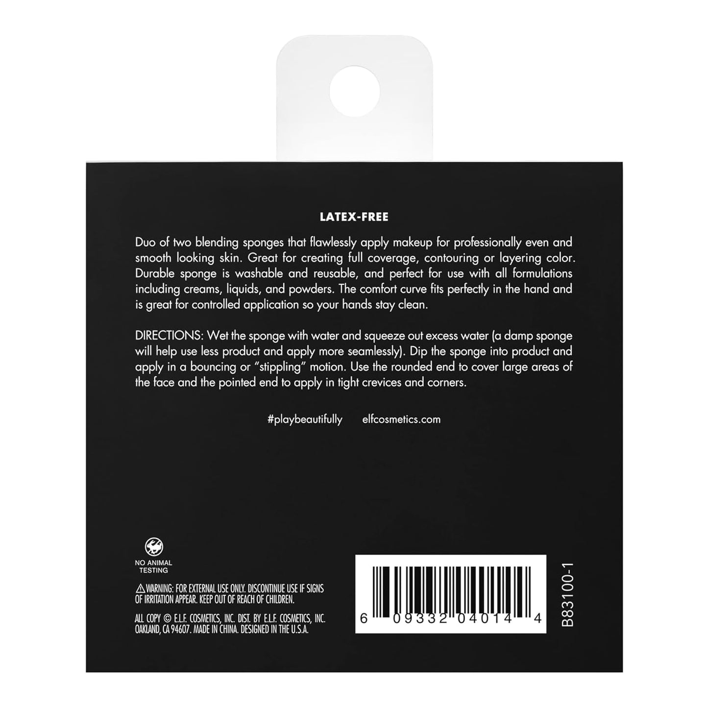 e.l.f. Total Face Blending Sponge, Latex-Free Makeup Sponge With Angled & Rounded Sides For Concealer, Foundation & more, Vegan & Cruelty-Free