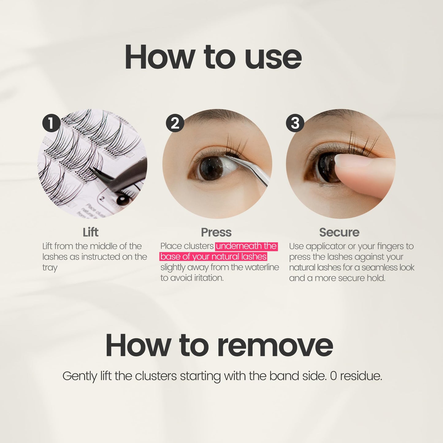 Self Adhesive Press On Lashes 10-14mm, Pop-On Glueless Lash Clusters, Natural ULTRA-THIN Invisible Band Lashes, Reusable No Residue 36 Clusters, Beginner Friendly kit by GlamReal (Fairy Airy)