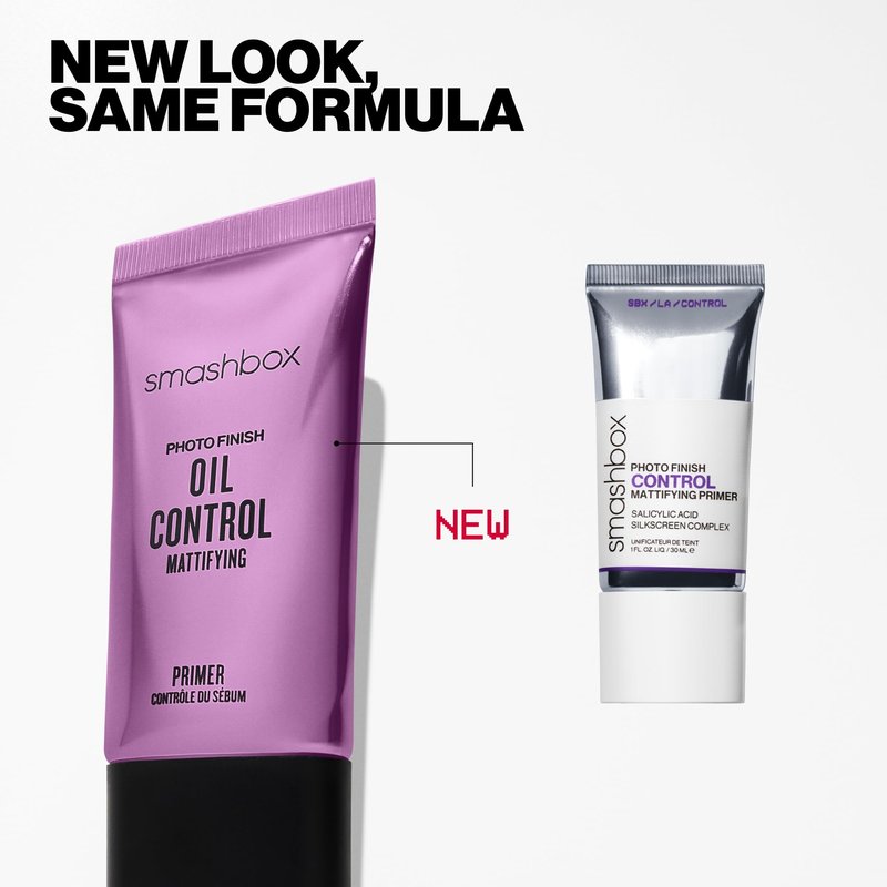 Smashbox Photo Finish Oil Control Primer | Mattifying Oil-Control Makeup Primer for 12 Hours with Salicylic Acid, Witch Hazel and Zinc to Strengthen + Hydrate Skin, 0.33 Fl Oz