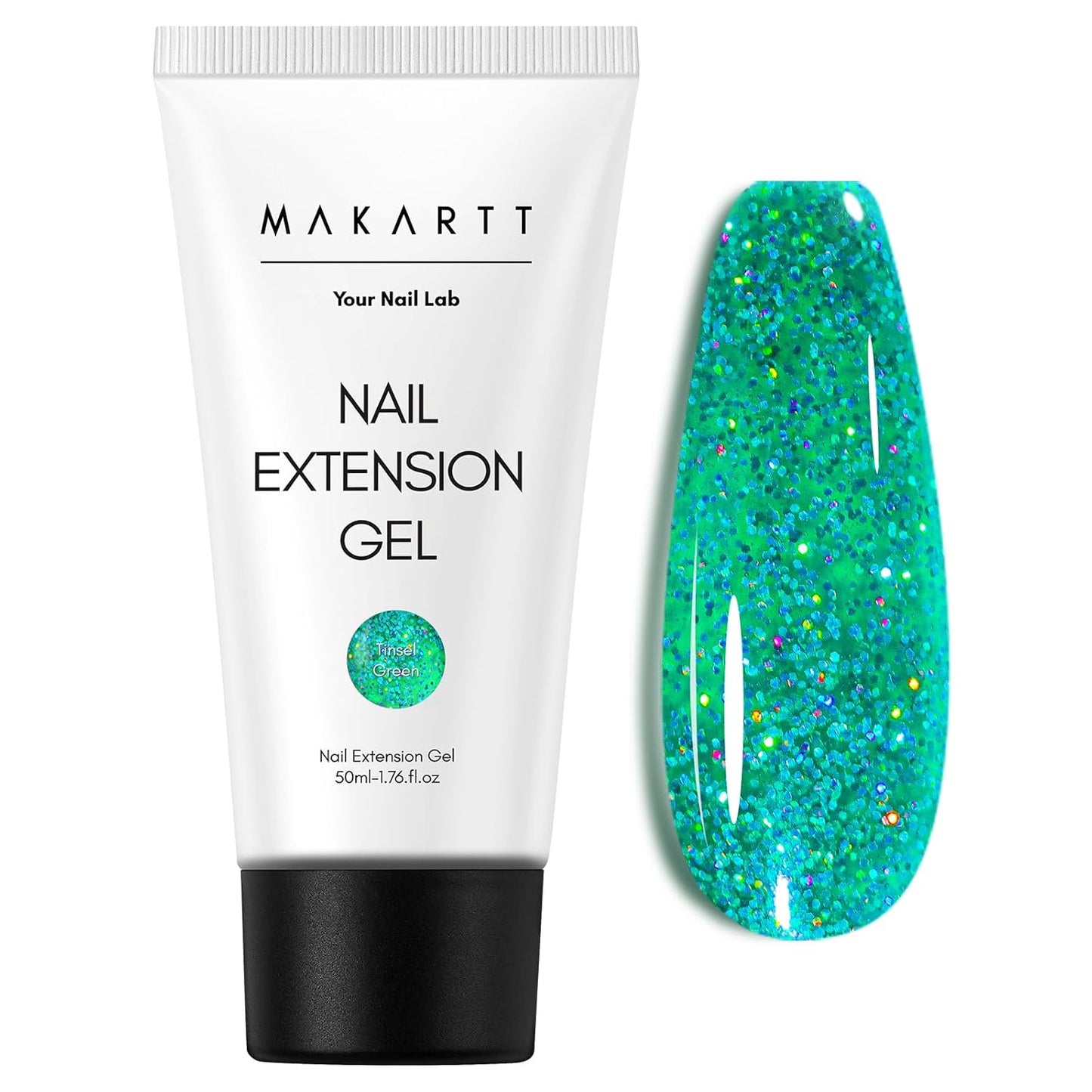 Makartt Poly Nail Gel: Clear 50ML Gel Builder for Natural-Looking Strengthener 3D Molding Gel for Trendy Nail Art-Long-Lasting and Easy to Use Supplies