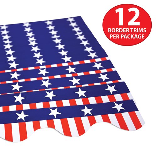 Beistle Patriotic Border Trim