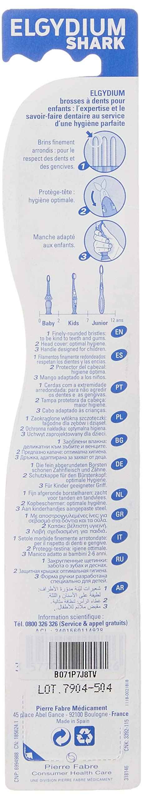 Elgydium Toothbrush Shark 2-6 Years One Size