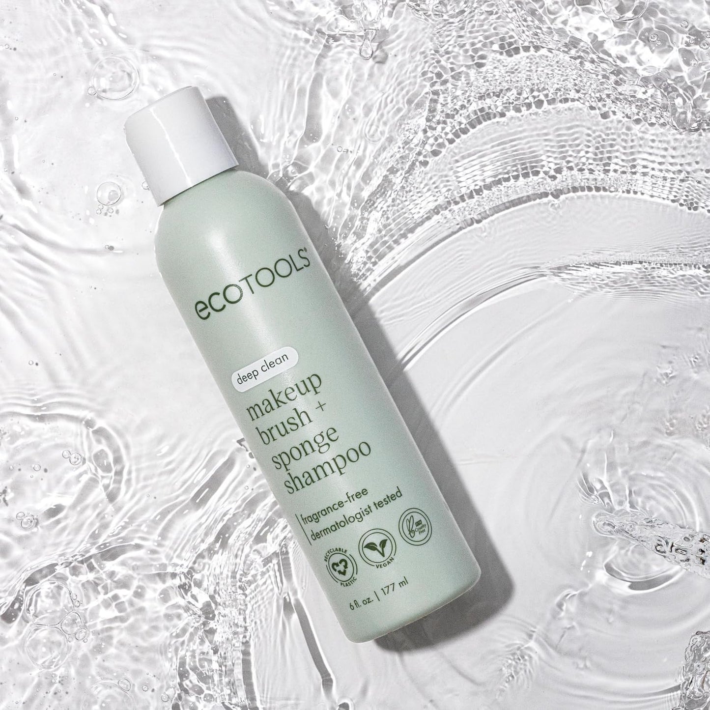 EcoTools Daily Makeup Brush Cleanser Spray, Quick Drying, Fragrance Free & Dermatologist Tested, Travel Size, TSA Approved, Cruelty-Free & Vegan 3 fl oz./89 ml. Bottle
