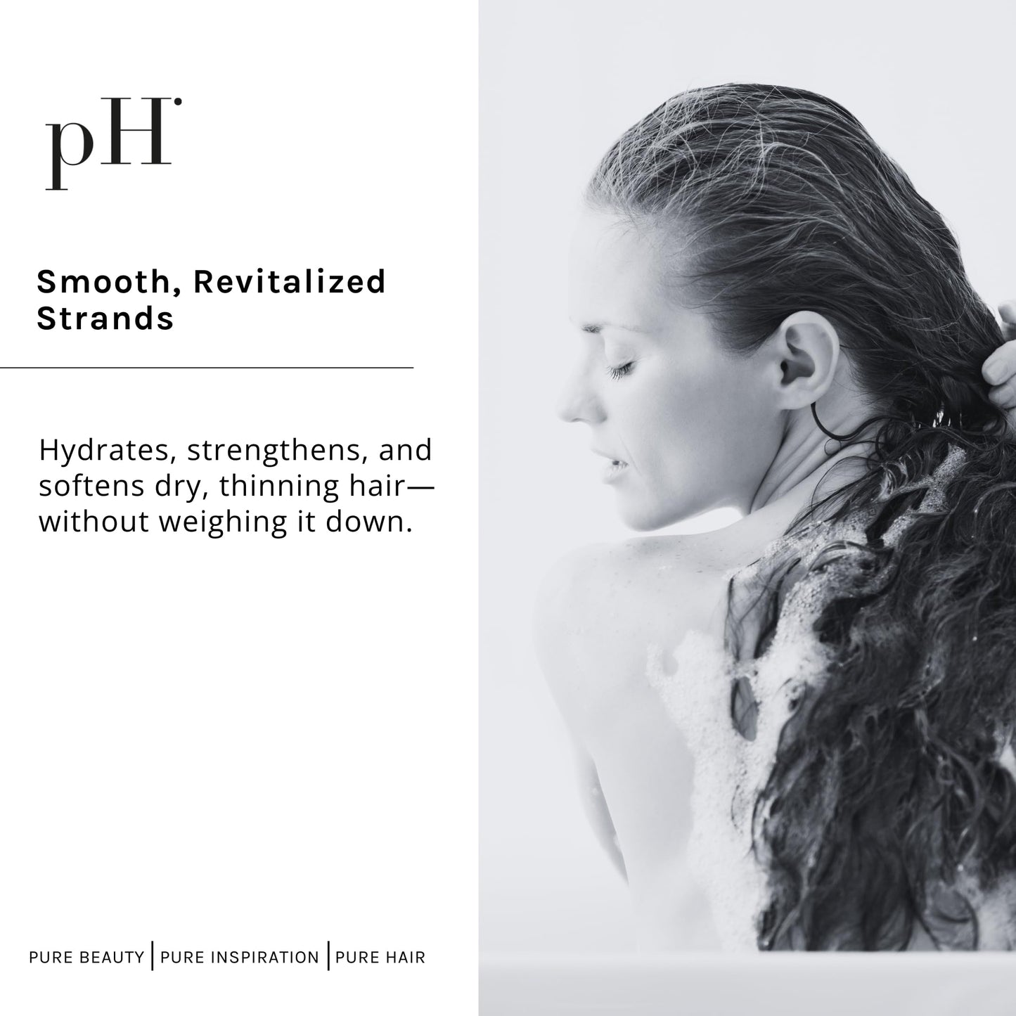 pH PURE HAIR Rejuvenating Hair Growth Shampoo for Thinning & Loss Treatment - Natural Sulfate-Free Shampoo Formula with Licorice & Orange Blossom Extracts - 8.45 oz