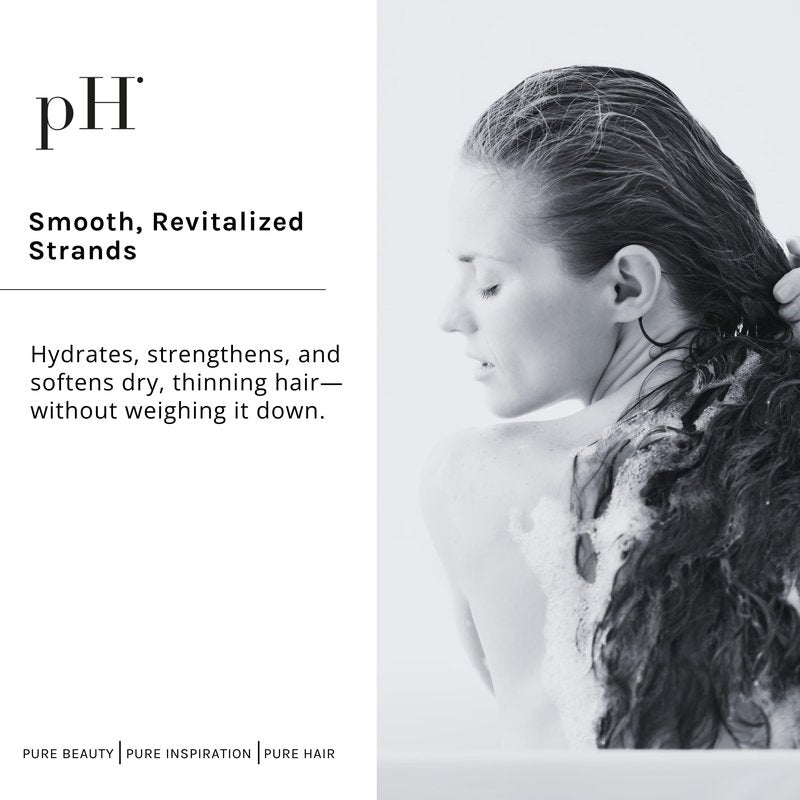 pH PURE HAIR Rejuvenating Hair Growth Shampoo for Thinning & Loss Treatment - Natural Sulfate-Free Shampoo Formula with Licorice & Orange Blossom Extracts - 8.45 oz
