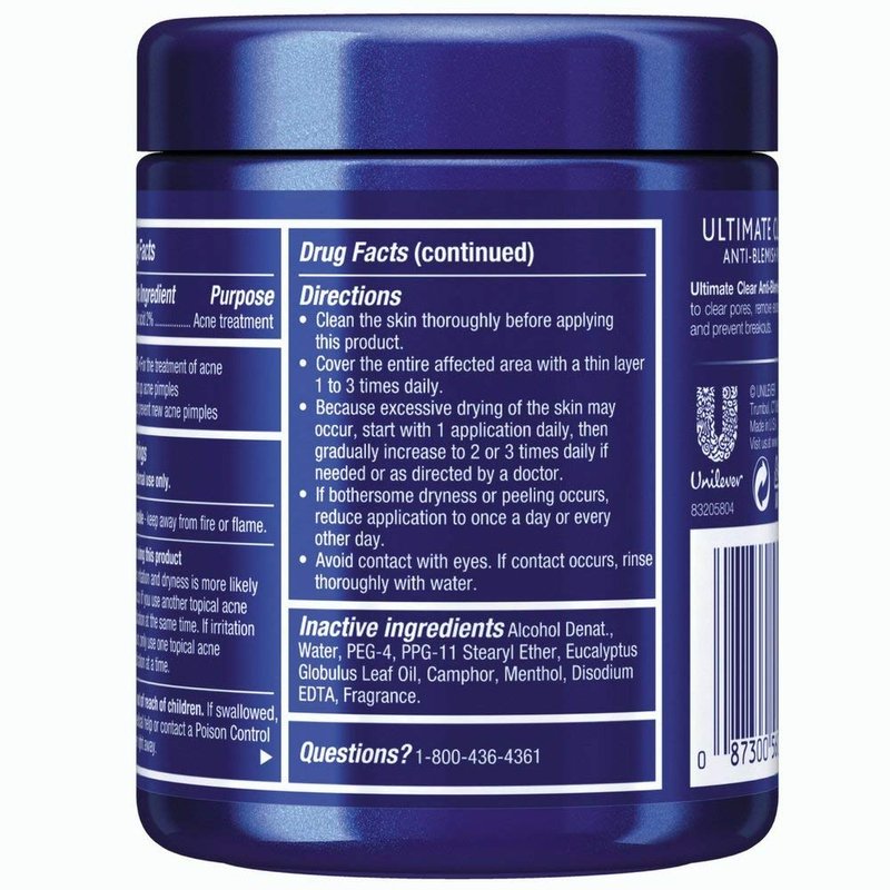 Noxzema Ultimate Clear Pads Anti Blemish 90 ct (Pack of 4)