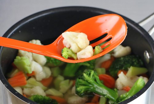 Reston Lloyd Melamine Slotted Spoon Kitchen Utensil, Premium Quality Utensil with Heat Resistant Ergonomic Handle, Durable BPA-Free Plastic, 11.5 inch long, One Piece,