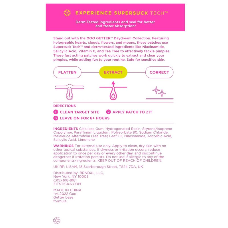 ZitSticka Pimple Patches - Holographic Hydrocolloid Blemish Patches for Face | 72ct DreamHolo Collection