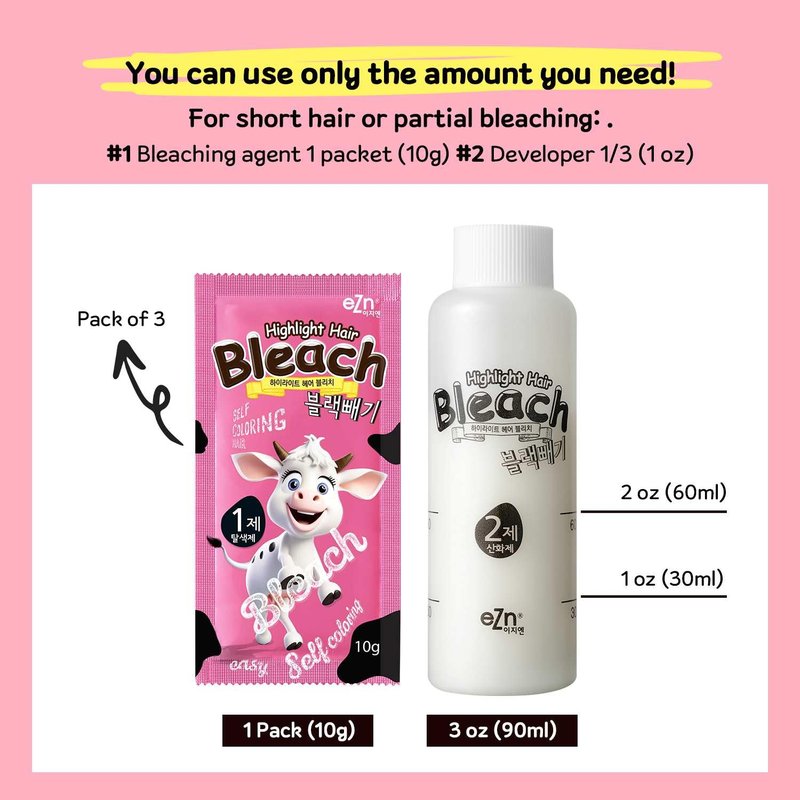 eZn Highlight Hair Bleach Kit, 4.23oz