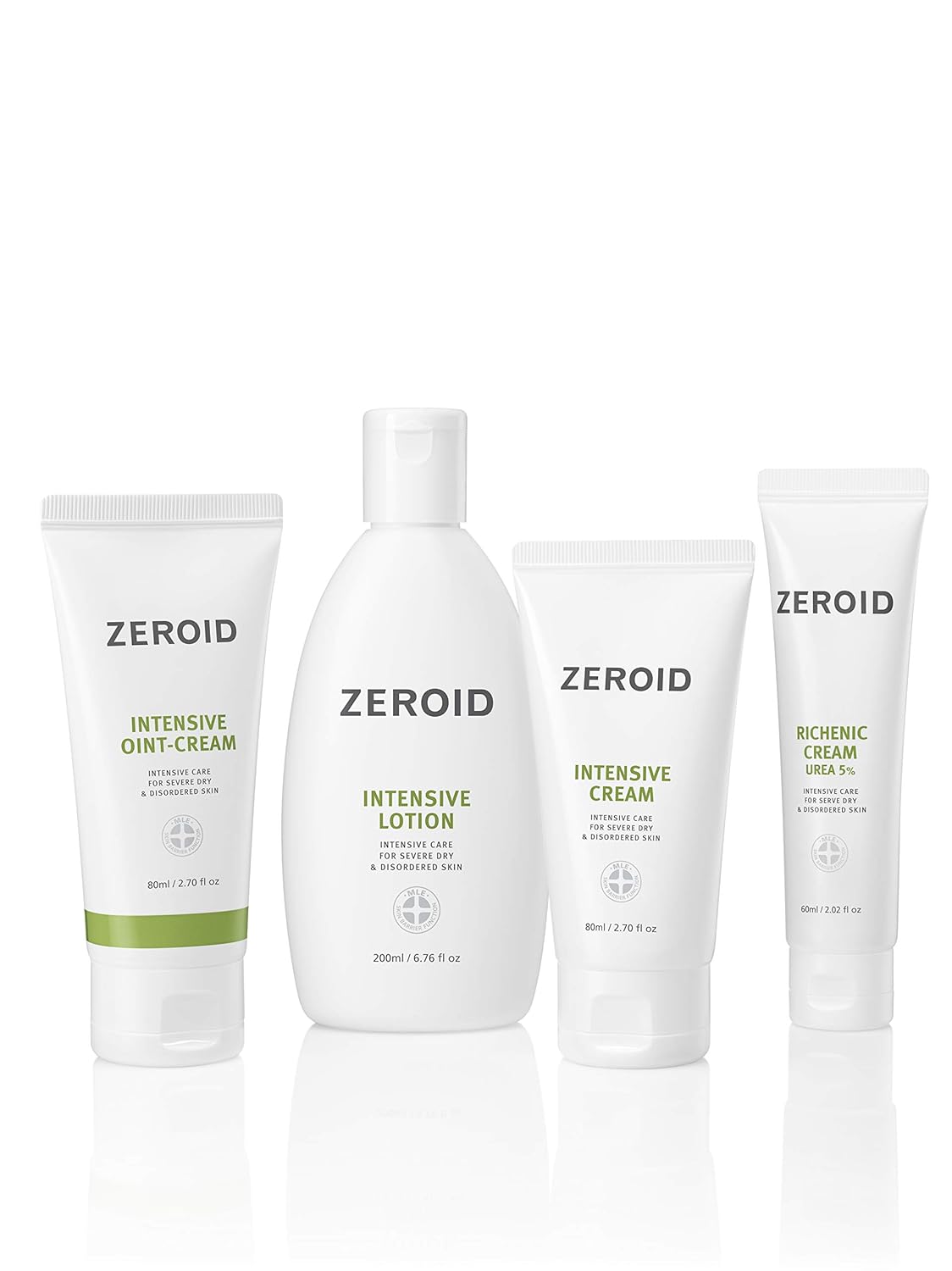 Zeroid Richenic Cream - Urea 5% Moisturizer for Dry Skin | Korean Dermocosmetic | 2 fl oz (60ml)