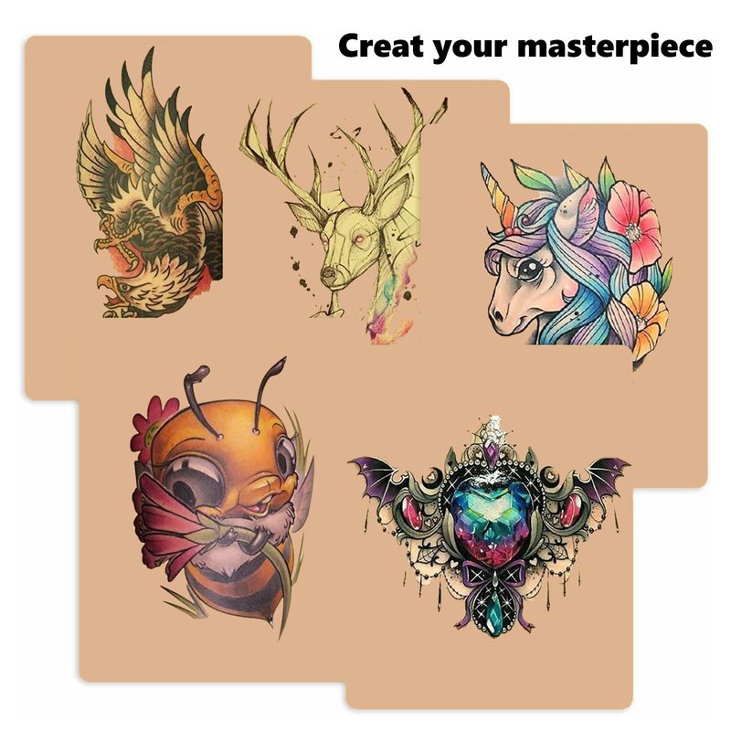 20Pcs Tattoo Skin 3MM - Urknall Fake Skin 3mm Blank Practice Skins Double Sides for Beginners and Artists Tattoo Supplies