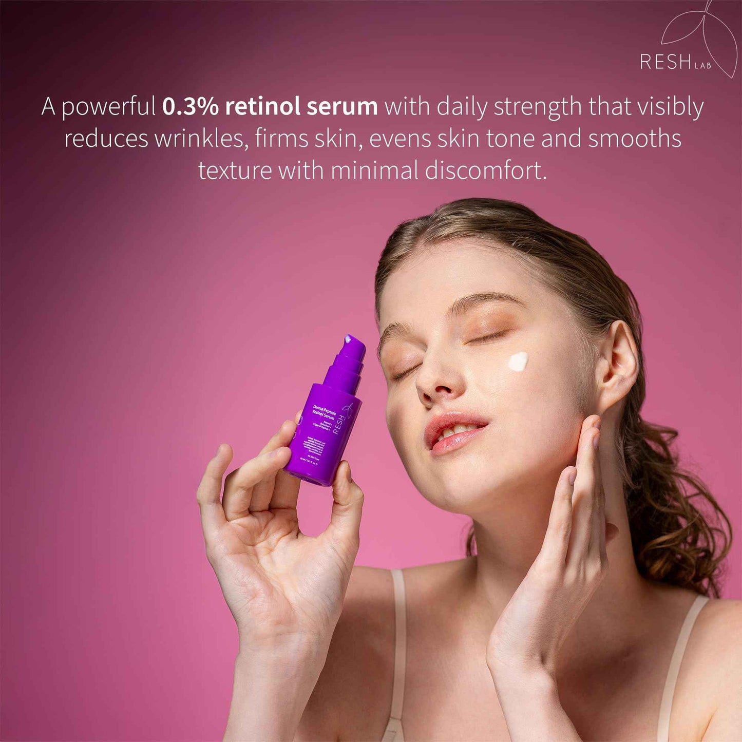 Retinol for Face – 30ml Anti-Aging with 1% Bakuchiol, 7 Peptides & Niacinamide – Hydrating Serum for Wrinkles, Fine Lines, Dark Spots & Skin Firmness