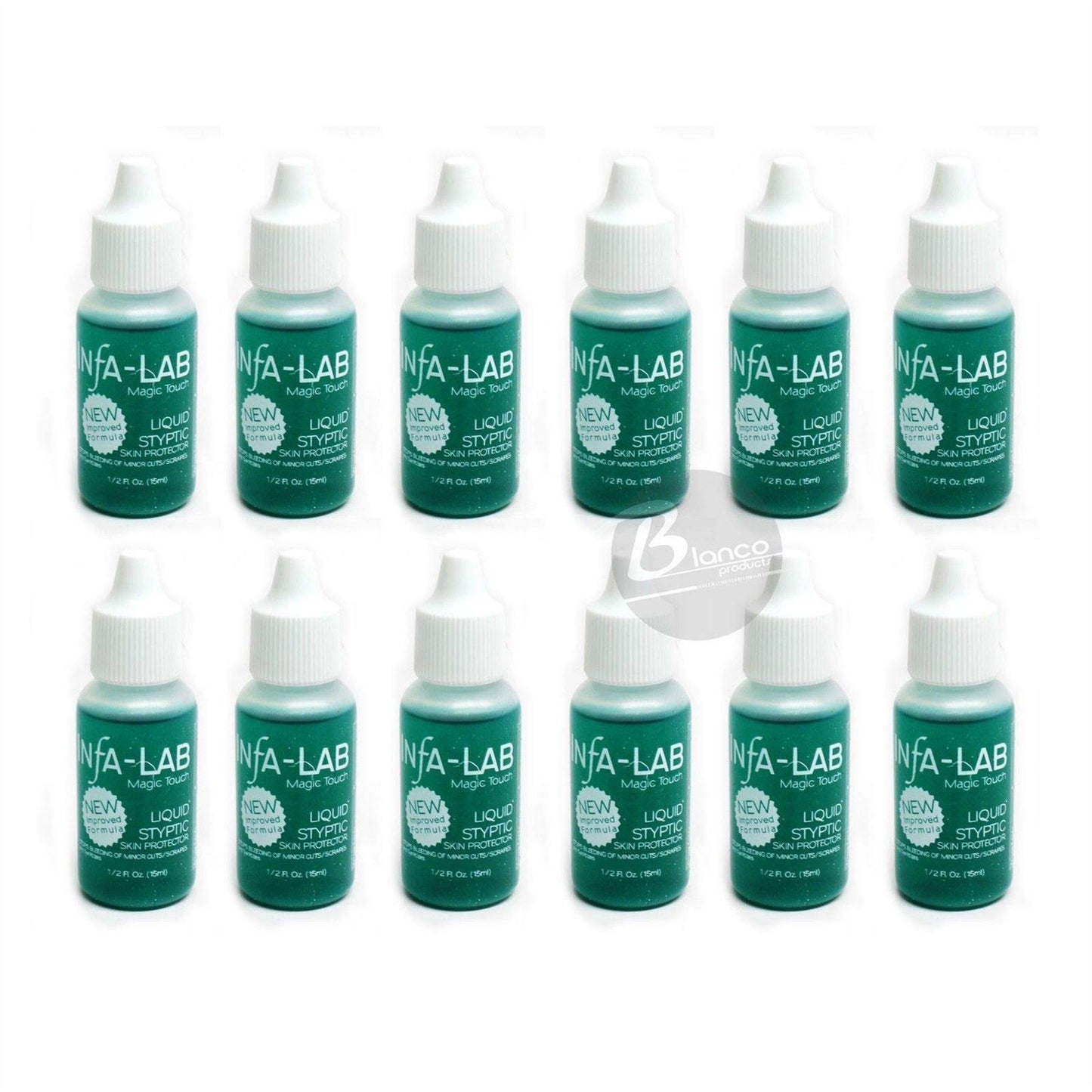 Infa-Lab MAGIC TOUCH Liquid Styptic 12 Skin Protector Stop Bleeding InfaLab Nail by Infalab