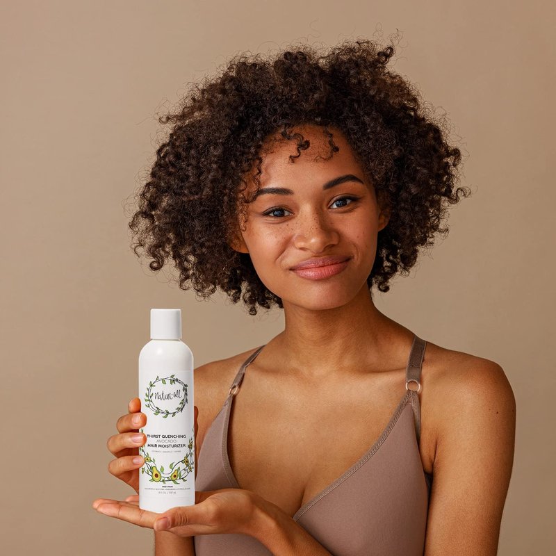 NaturAll Hair Moisturizer - Containing Avocado Hair Cream for Dry, Curly, Coily, or Frizzy Hair, 8 oz