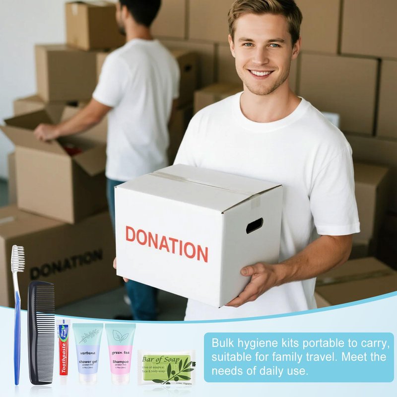 skourvut Homeless Hygiene Kit for Donations,Toothbrush Travel Kit Basic Toiletry Kits Care Package Supplies in Zip Pouch,Homeless Kits Travel Toiletry Bulk for Homeless Women (pack of 20)
