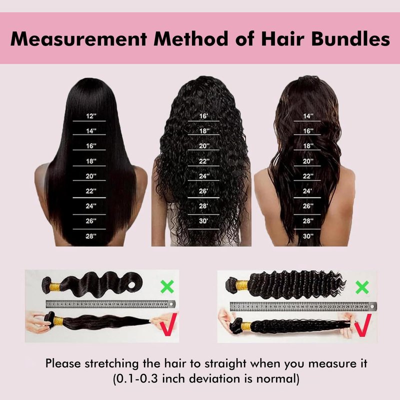 Human Hair Bundles Deep Wave 14 16 18 Inch Curly Bundle Human Hair 100% Unprocessed Brazilian Virgin Hair 3 Bundles for Women Wet and Wavy Hair Bundle Weave Extensions Natural Black