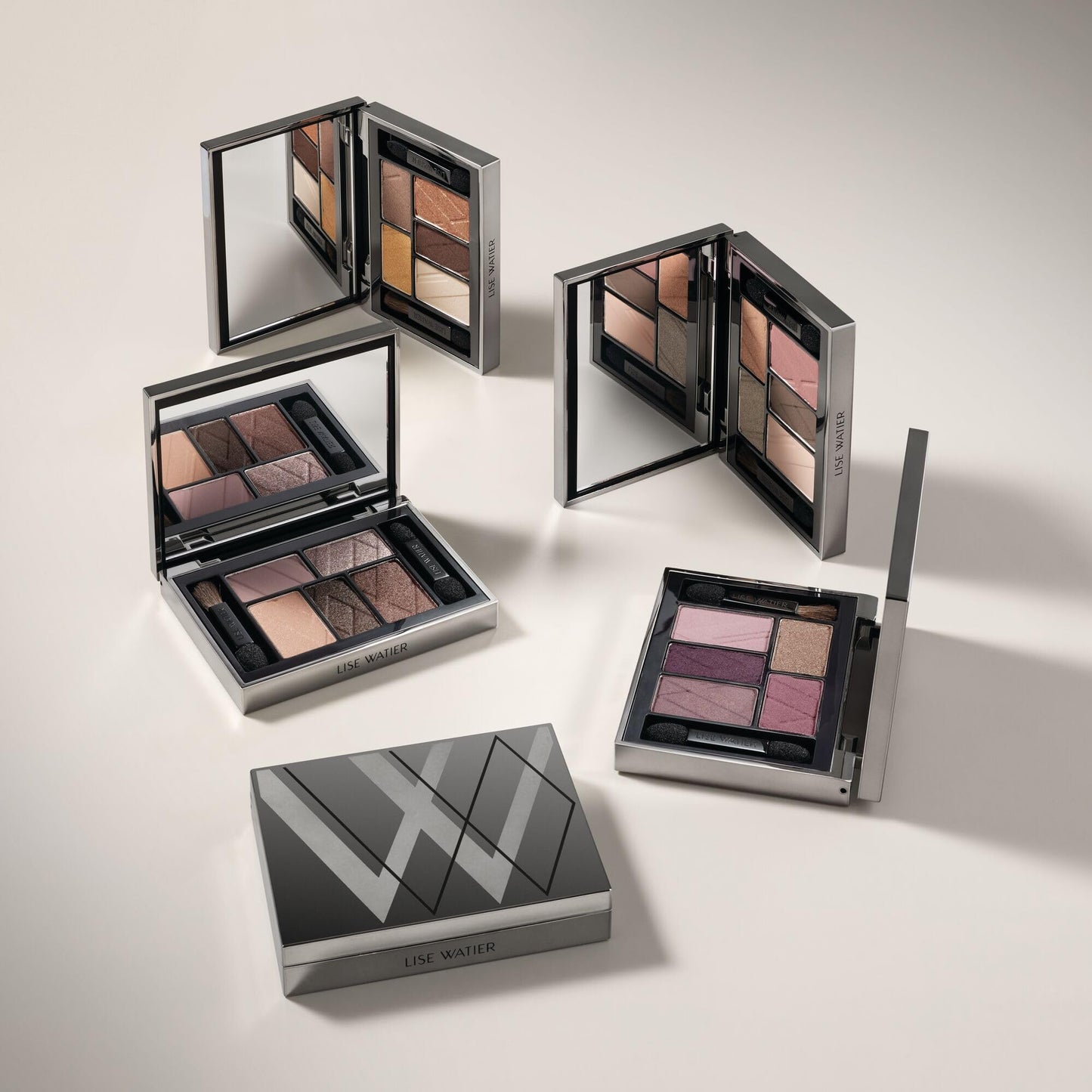 Lise Watier Dress Code 5-Colour Eyeshadow Palette, Business Casual, 0.21 oz