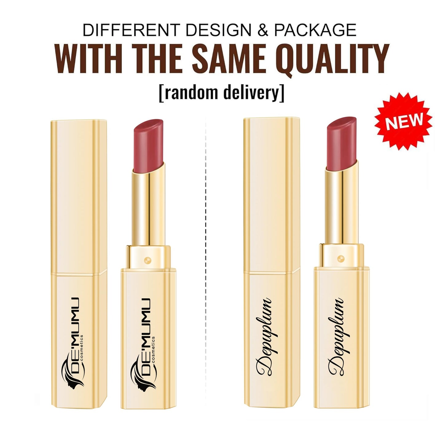 Depuplum Nude Pink Lipstick for Women Moisture Lip Gloss Tinted Lip Balm Sheer Lipsticks Nourishing Hydrate Glossy Lipstick for Dry Lips, DM95 Nude Pink