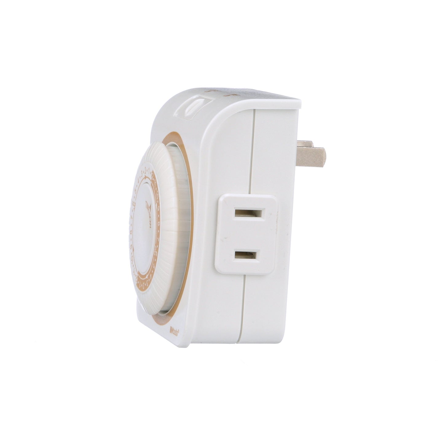 Woods 50000 Indoor Mechanical Timer; 125 V; 15 A; 30 Min Interval; Hr; 24 On/Off Cycles Per Day; 1 Polarized Outlet