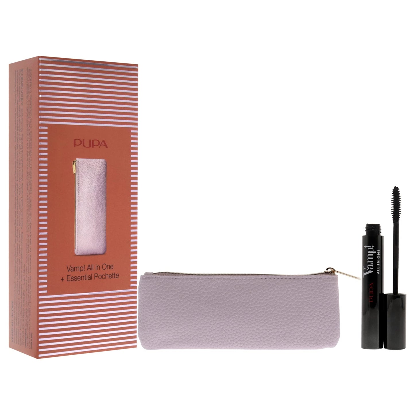 Pupa Milano Vamp! All In One Mascara Set 0.30 oz Vamp! All In One Mascara -101 Extra Black, Bag Women 2 Pc