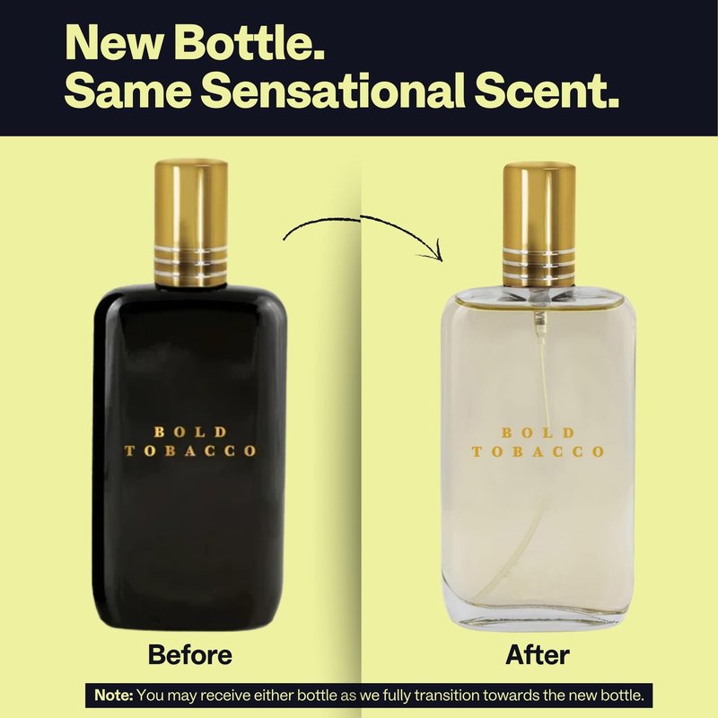 PB ParfumsBelcam Bold Tobacco Eau de Toilette Spray for Men – Warm Woody Spicy Scent with Tobacco Flower, Ginger, Cinnamon & Vanilla – Typically Lasts 3–6 Hours, Masculine Signature Scent, 3.4 fl oz