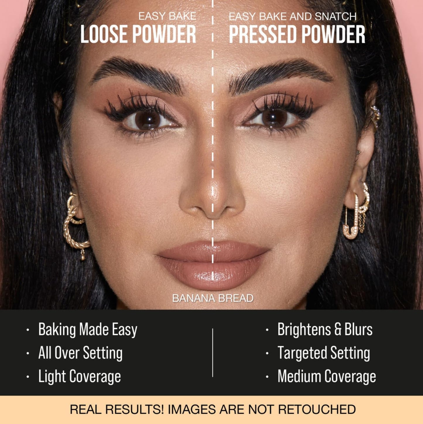 HUDA BEAUTY Mini Easy Bake Loose Baking & Setting Powder Banana Bread