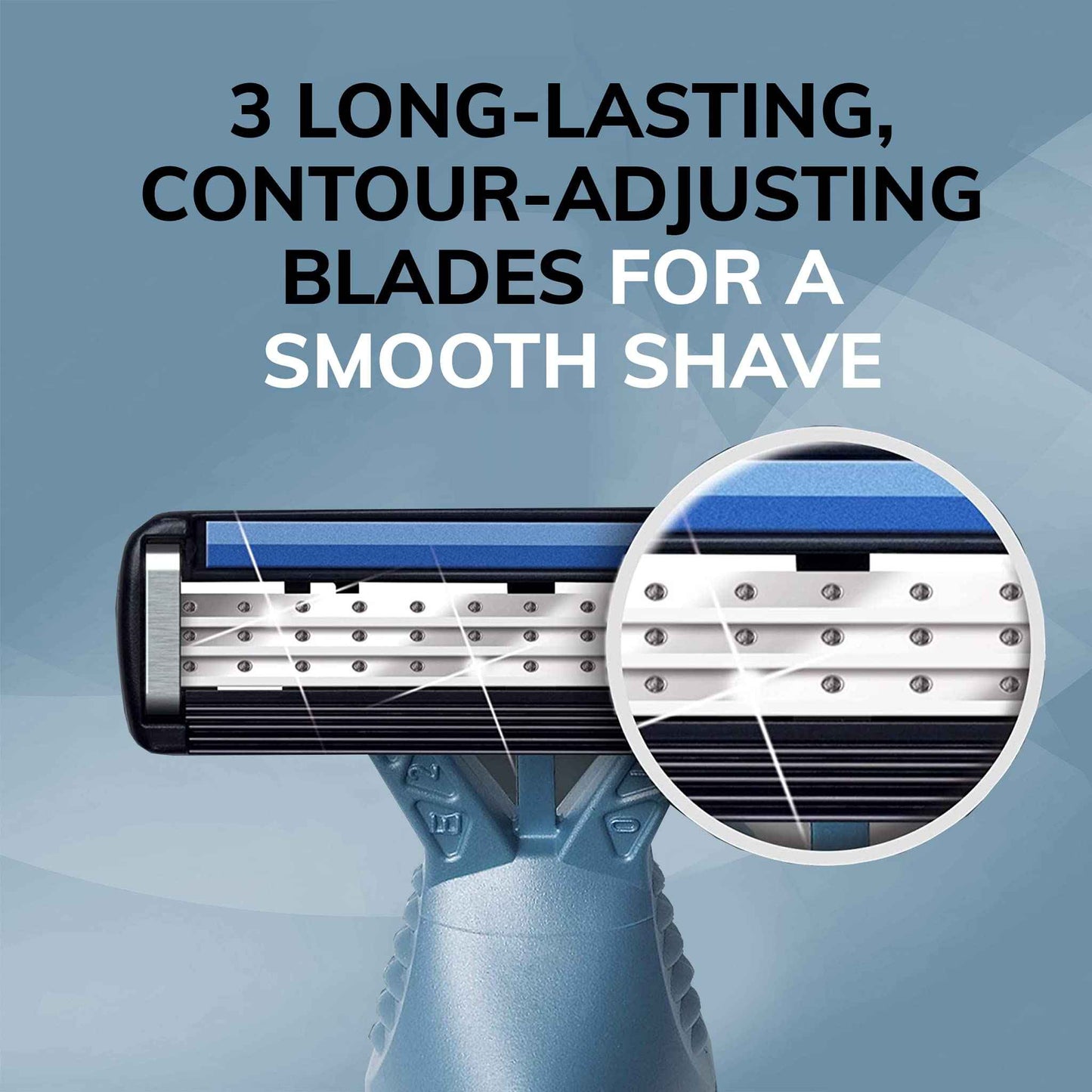 BIC Flex 3 Men’s Disposable Razors With 3 Blades, For a Smooth and Comfortable Shave, 4 Piece Razor Kit for Men (Pack of 2)