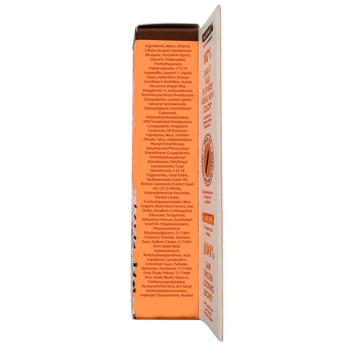 Grande Cosmetics GrandeBROW 2-in-1 Tinted Brow Gel + Brow Enhancing Serum for Thicker & Darker-Looking Eyebrows, Shape & Fill Brows, Long Wear, with Castor Oil & Mini Fibers