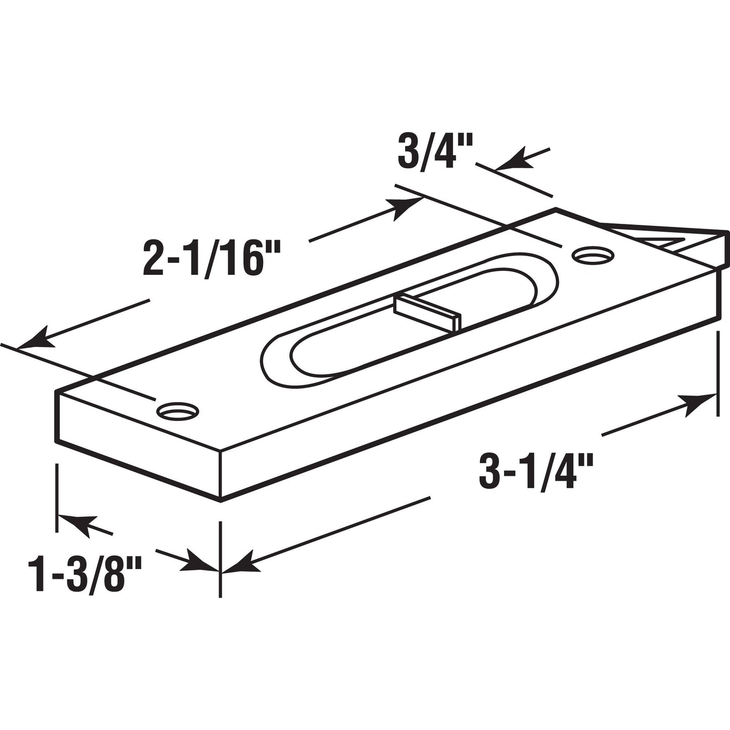 Prime-Line F 2722 3-1/4 In., White Plastic, Spring-Loaded Tilt Latch (1 Pair)
