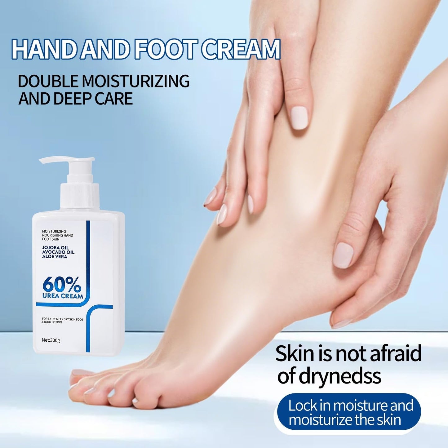 NIZENTA Urea Cream 60 Percent Body Lotion 10.58 Oz, Body Lotion for Dry Skin, Skin Moisturizing Lotion for Extremely Dry Skin, Non Greasy Body Cream