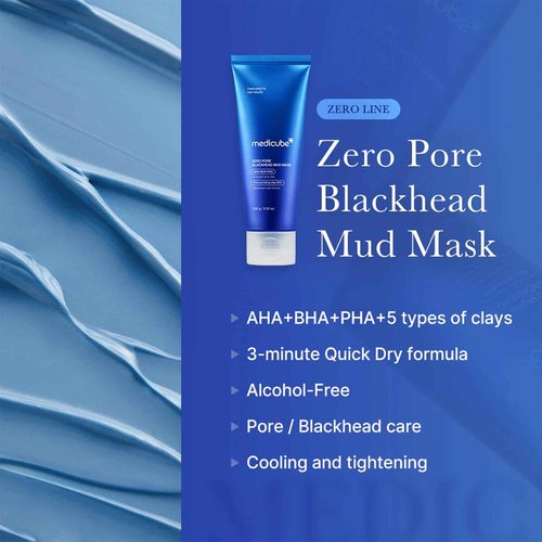medicube Zero Pore Blackhead Mud Mask with Jelly Brush