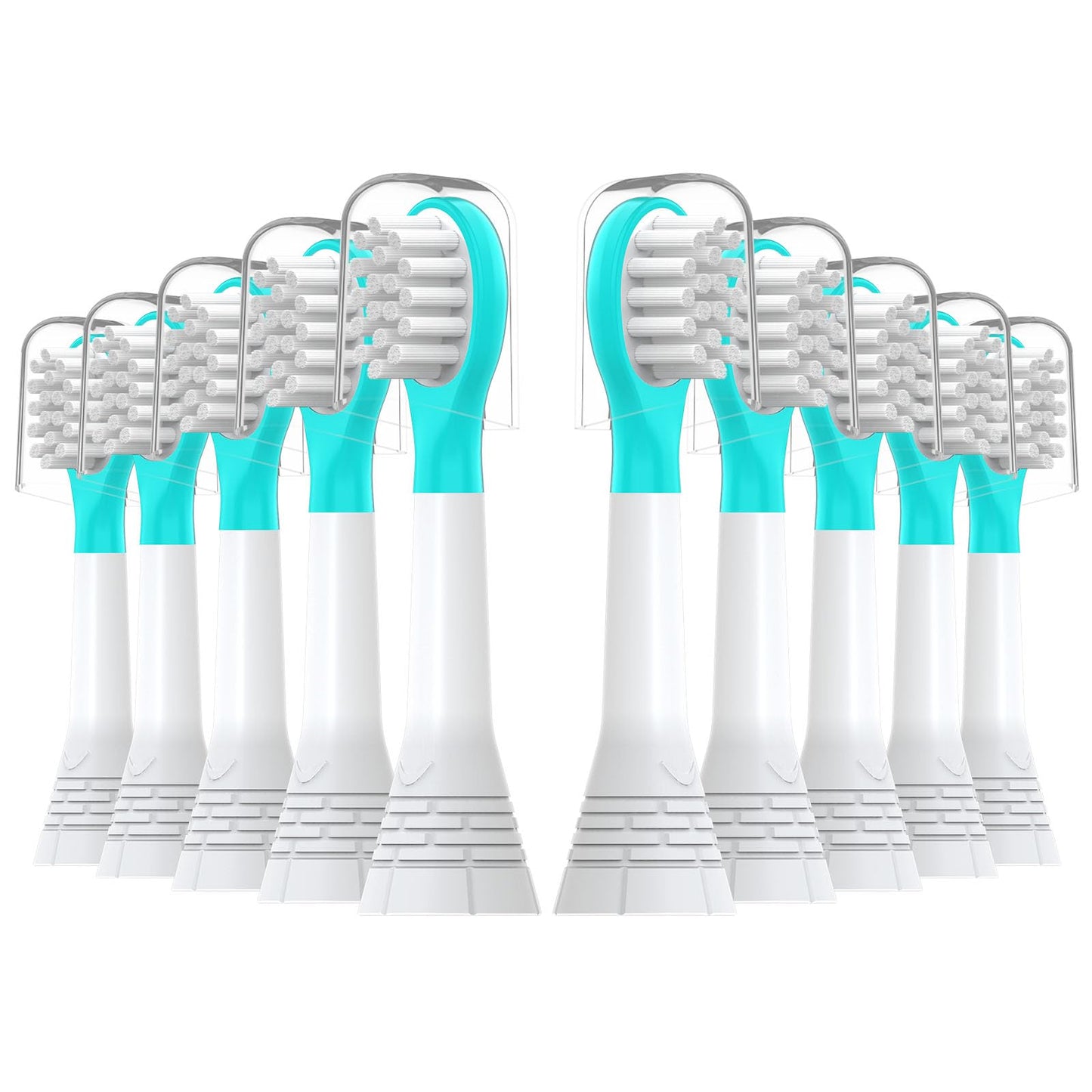 CILGEWH Kids Replacement Toothbrush Heads 10 Pack for Philips Sonicare Electric Toothbrush Soft Brush Head for Child 3-7 for Boy Girl,Blue