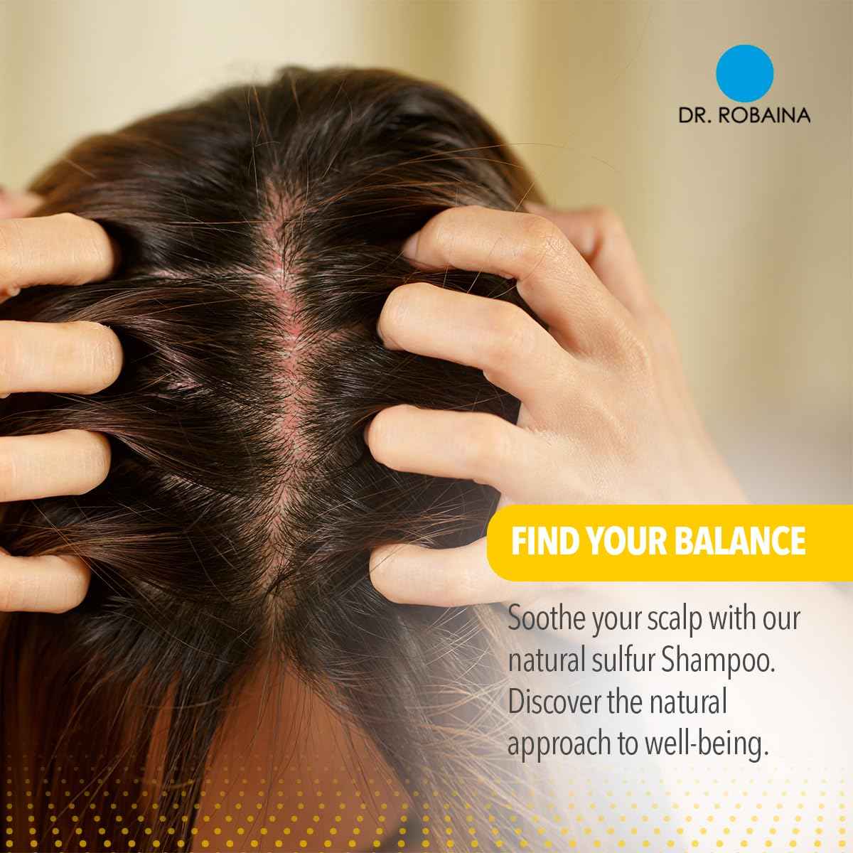 Dr. Robaina Sulfur Shampoo & Body Wash – Helps Soothe Dandruff, Seborrheic Dermatitis, Folliculitis & Itchy Scalp – Color-Safe, SLS-Free, Citrus-Mint Scent, 8 fl oz - Made in the USA