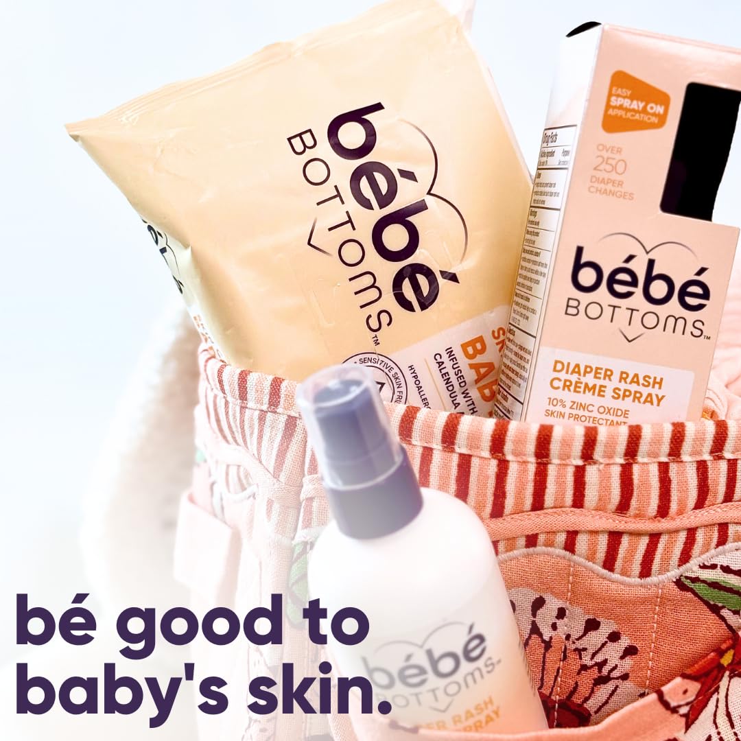 Bébé Bottoms Hypoallergenic Facial Cloth and Baby Wipes - Fragrance & Paraben Free, Sensitive Skin Friendly - Travel Essentials, Baby Essentials - Ideal for On-the-Go Families (672 Count)