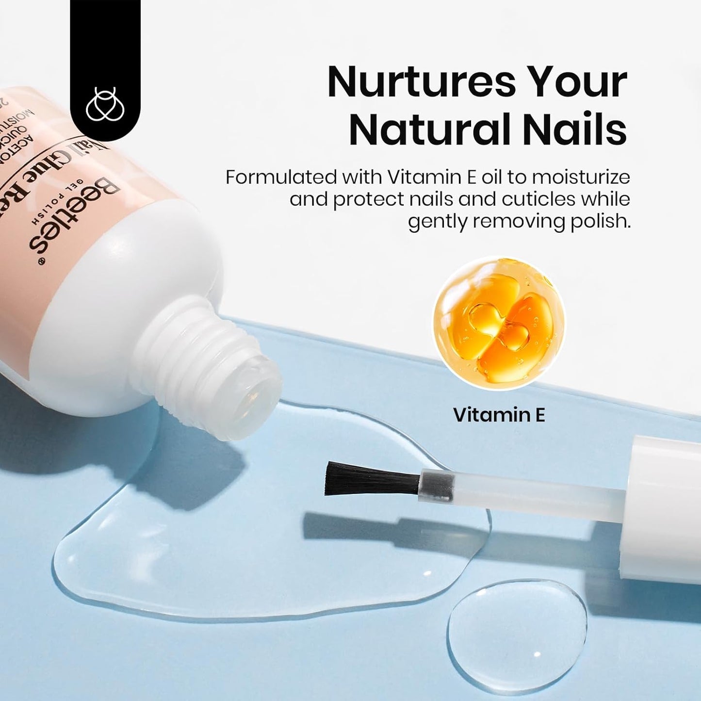 beetles Gel Polish Liquid Latex for Nails: 15ML Simple Peel off Cuticle Guard for Nail Polish Nail Art Liquid Latex Barrier Protector Manicure Cuticle Protectors with Stick Gifts for Women