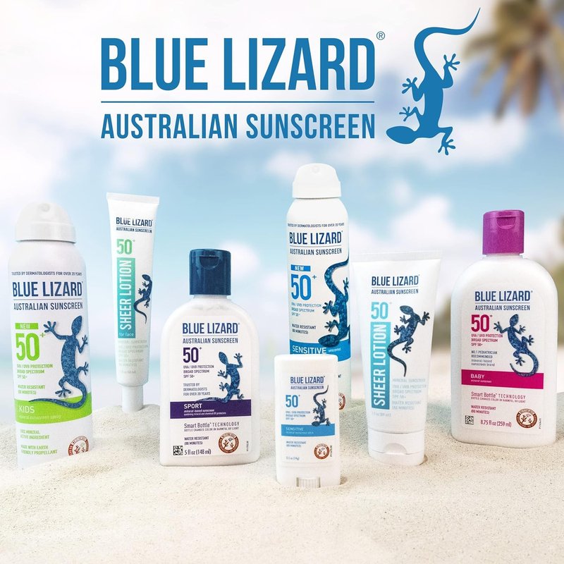 Blue Lizard Mineral Sunscreen Stick - SPF 50+ Zinc Oxide | Water Resistant, Fragrance Free, Kids, 0.5 oz (Pack of 2)