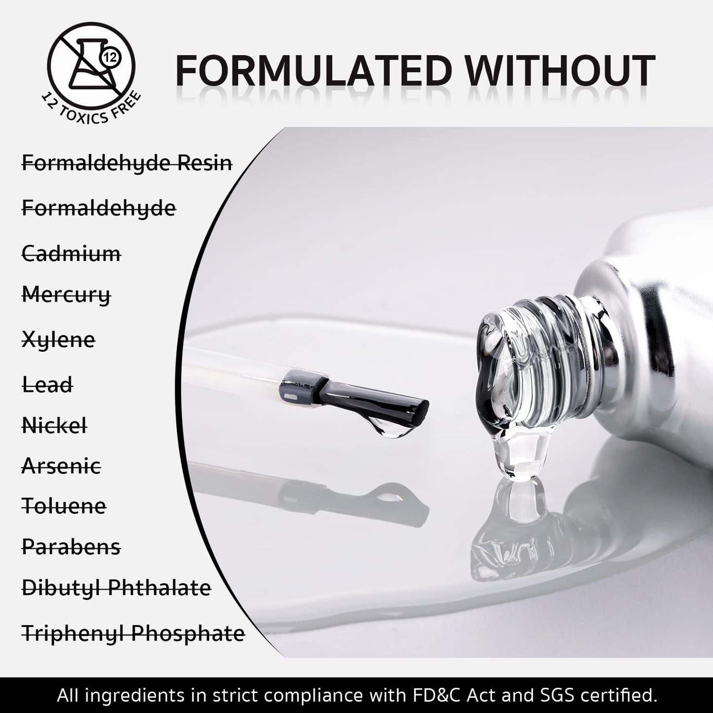 GAOY Peel Off Gel Base Coat for Gel Nail Polish, 16ml Peelable Clear Foundation for Use with UV LED Nail Lamp