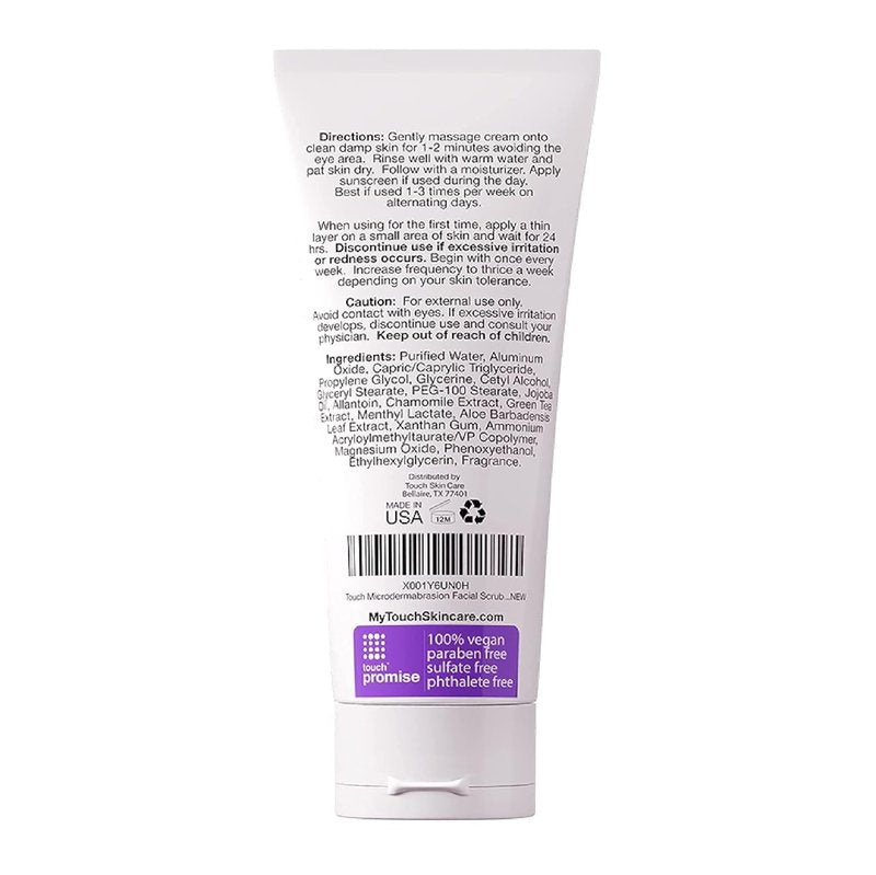 Microdermabrasion Facial Scrub - Exfoliating Polish Cream with Dermatologist-Grade Crystals for Anti-Aging | 4 Ounce