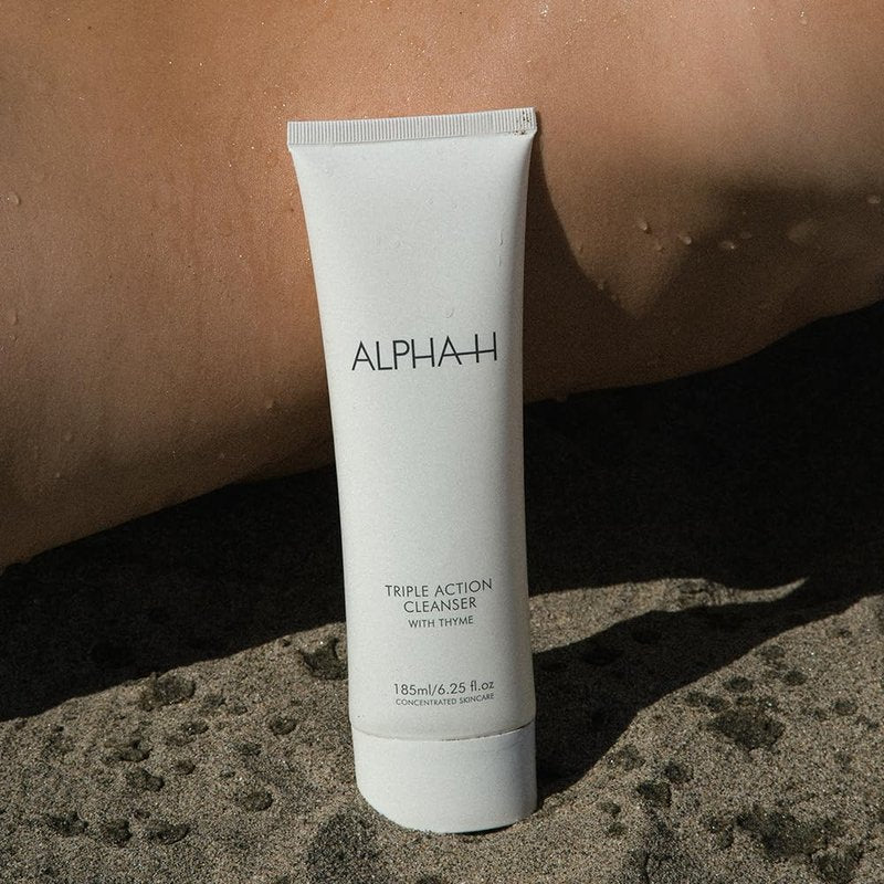 Alpha-H Triple Action Cleanser with Thyme – 3-in-1 Gel Face Cleanser for Makeup Removal, Oil Control & Balanced Skin