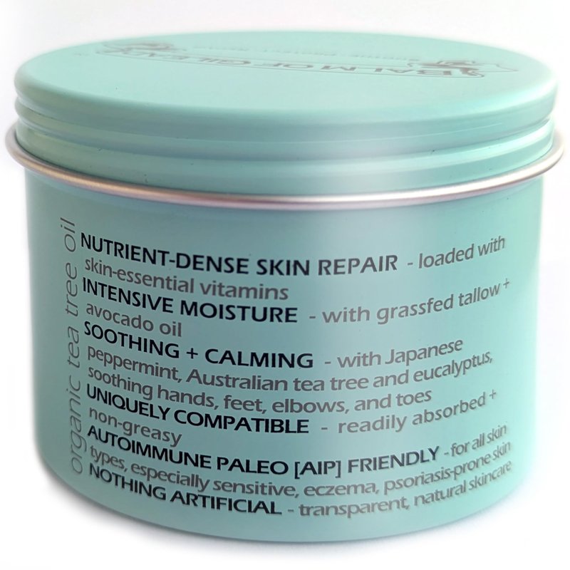 BALM OF GILEAD Foot Cream with Tea Tree and Eucalyptus ā Intensive Moisturizing Cream for Dry, Cracked Heels and Feet ā Refreshing Body and Skin Care Balm