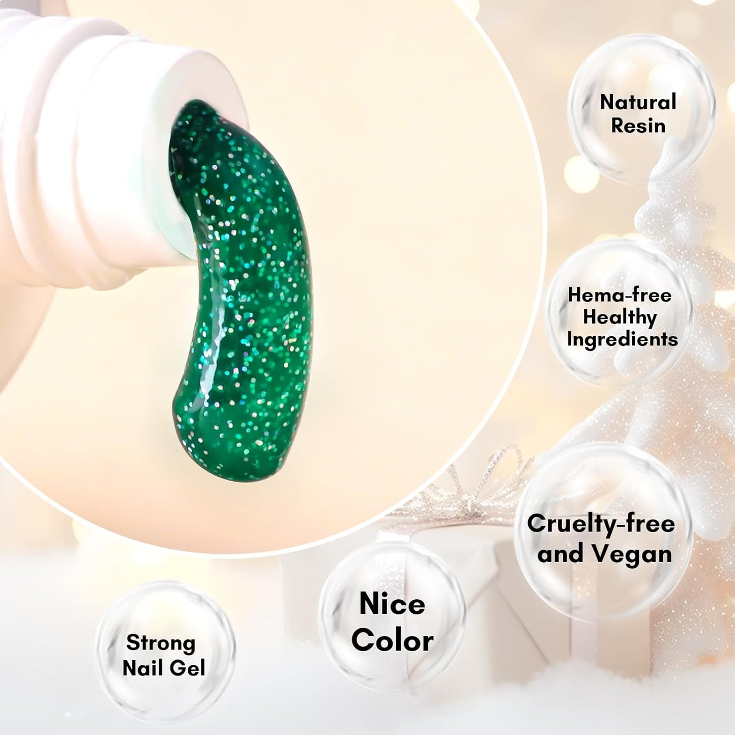 Makartt Poly Nail Gel: Clear 50ML Gel Builder for Natural-Looking Strengthener 3D Molding Gel for Trendy Nail Art-Long-Lasting and Easy to Use Supplies