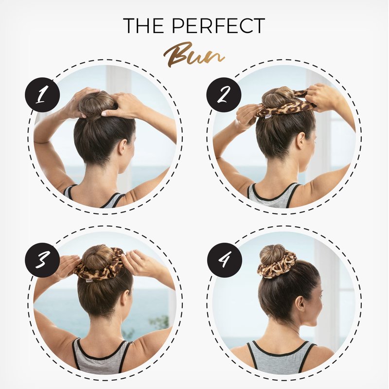 THE PERFECT HAIRCARE Microfiber Hair Towel Wrap + 2 Smooth Large Hair Drying Tie for Wet Hair - Anti-Frizz, Gentle, Super Absorbent Hair Scrunchies for Women - Also Use as a Face Washing Wristband